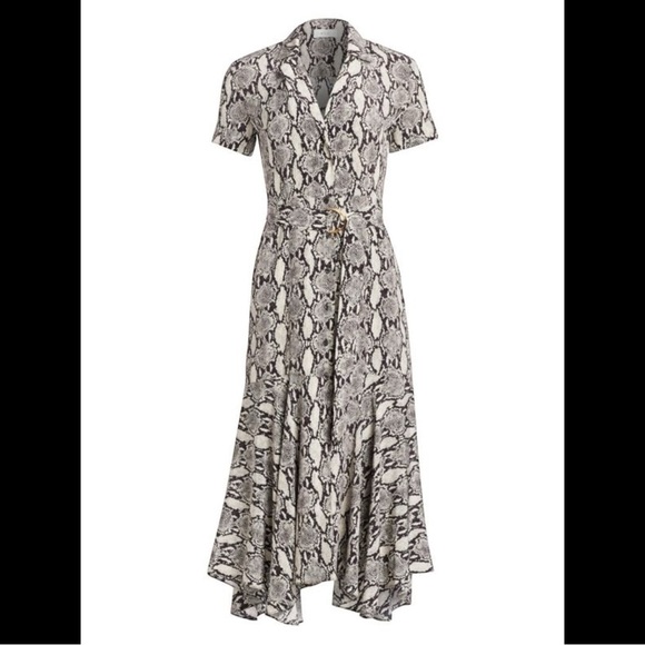 A.L.C. Clarkson Snake Print Silk Dress - Picture 5 of 16